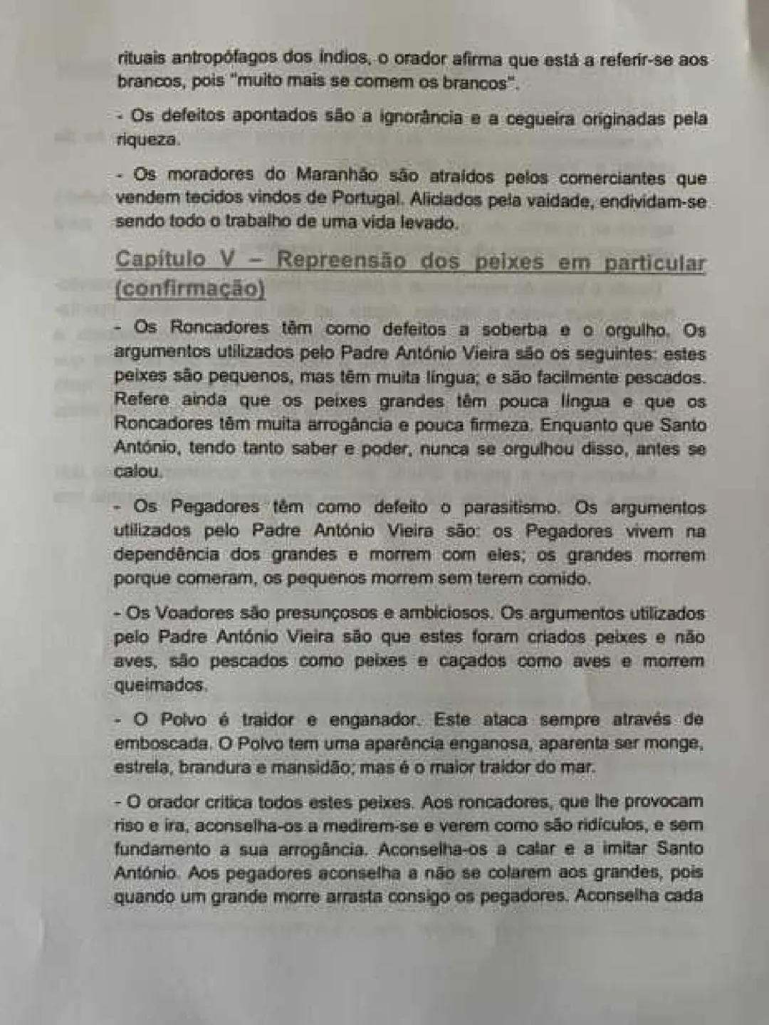 11 ano
SERMÃO DE SANTO ANTÓNIO AOS PEIXES
Sermão
- Discurso religiosos que se integra na chama oratória (arte de discursar
em público).
-Exo