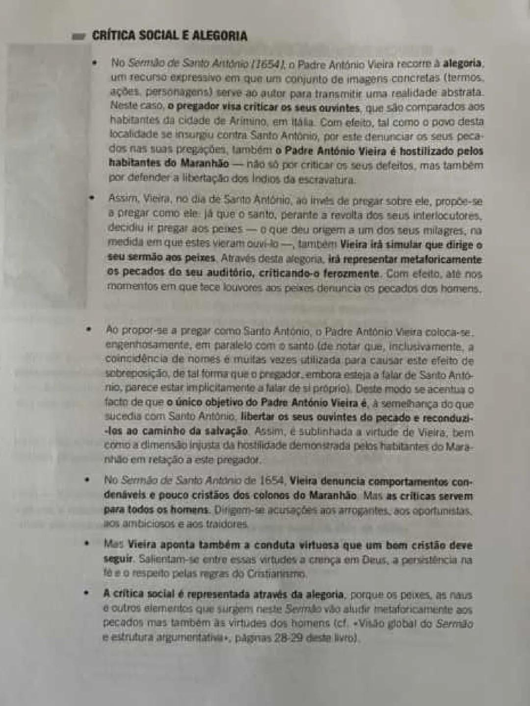 11 ano
SERMÃO DE SANTO ANTÓNIO AOS PEIXES
Sermão
- Discurso religiosos que se integra na chama oratória (arte de discursar
em público).
-Exo