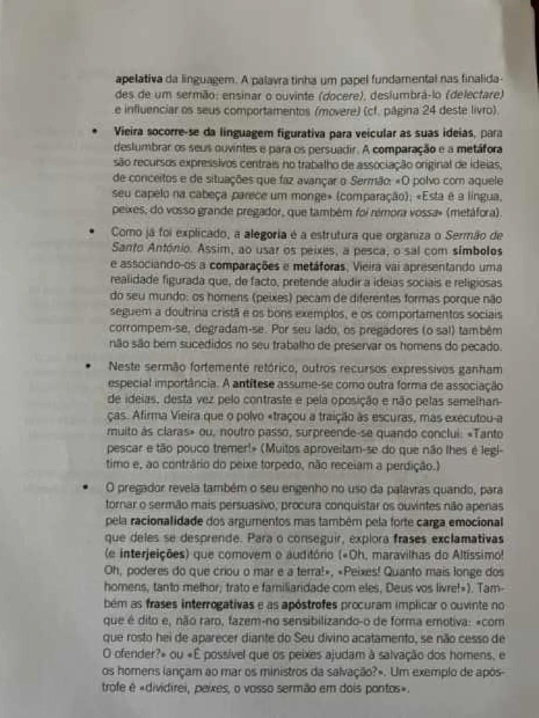 11 ano
SERMÃO DE SANTO ANTÓNIO AOS PEIXES
Sermão
- Discurso religiosos que se integra na chama oratória (arte de discursar
em público).
-Exo