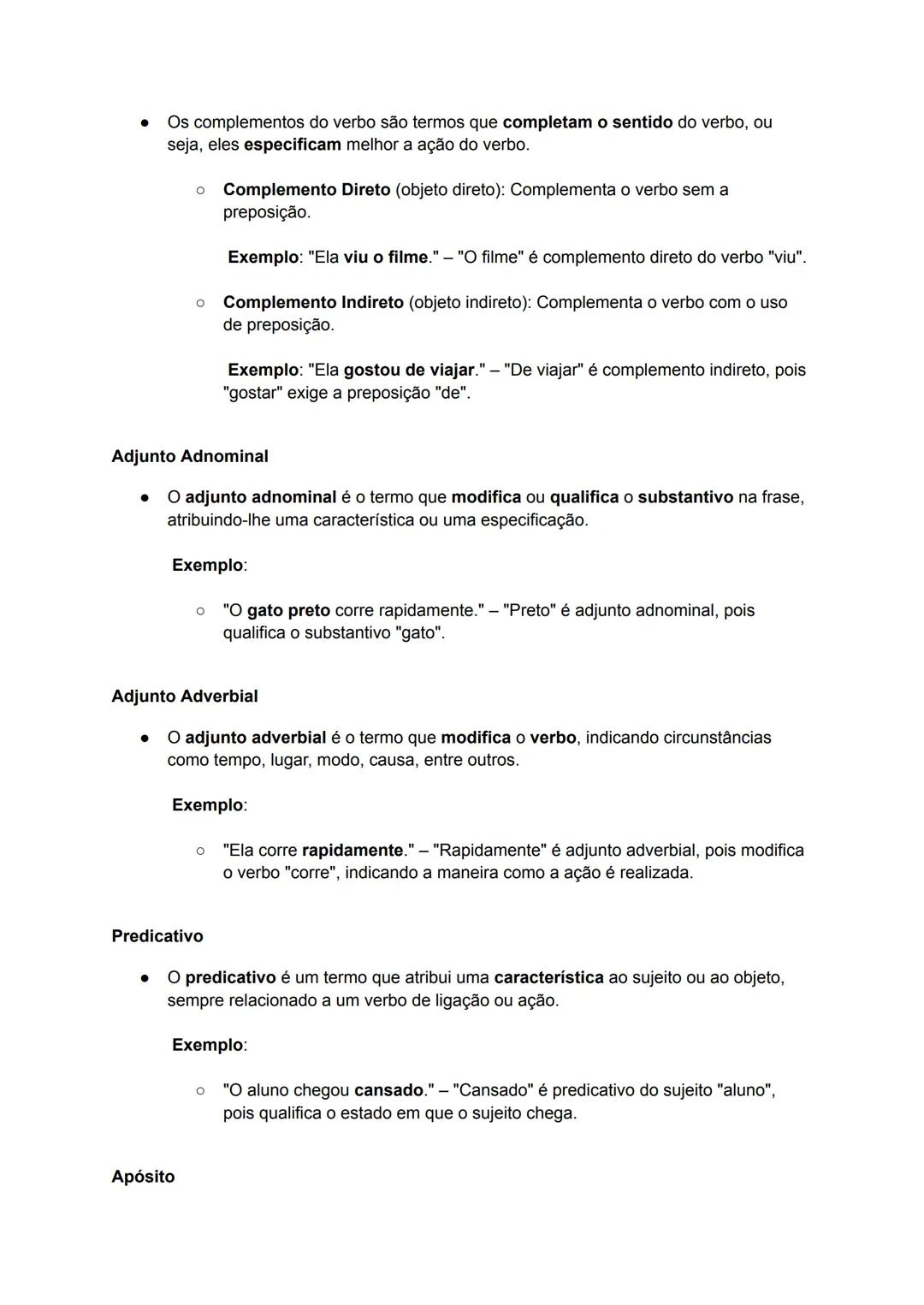 Resumo: Funções Sintáticas
Português - 10.° Ano
1. O que são as Funções Sintáticas?
- As funções sintáticas referem-se ao papel ou à função