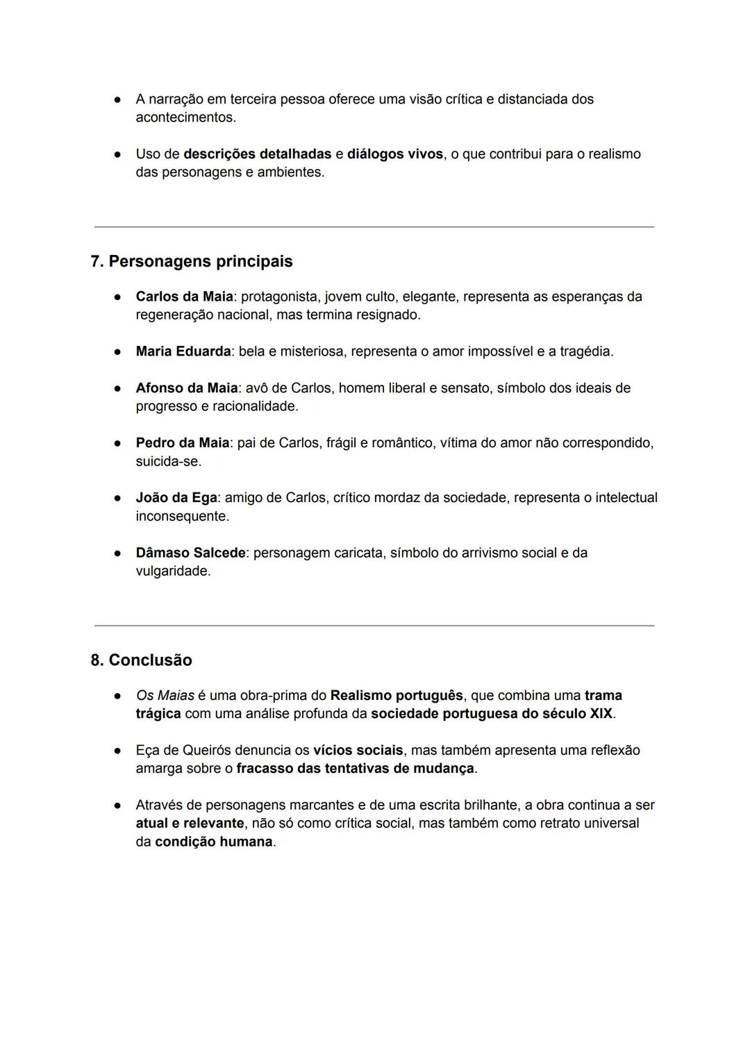 Resumo: Os Maias - Eça de Queirós
Português - 11.° Ano
1. O Autor: Eça de Queirós
• Eça de Queirós (1845-1900) é considerado um dos maiores