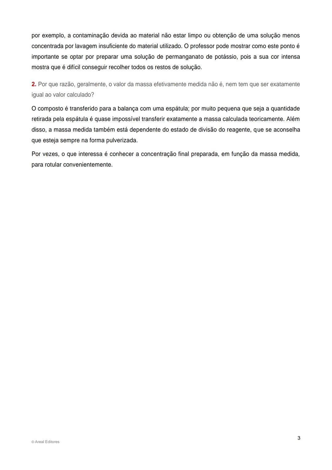 ATIVIDADE LABORATORIAL
Soluções a partir de solutos sólidos
APRENDIZAGENS ESSENCIAIS
Preparar soluções aquosas a partir de solutos sólidos e