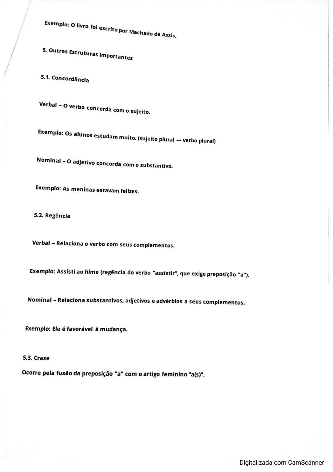 # A gramática
1. Classes e Subclasses de Palavras
Na língua portuguesa, as palavras são classificadas em dez classes gramaticais, sendo qu