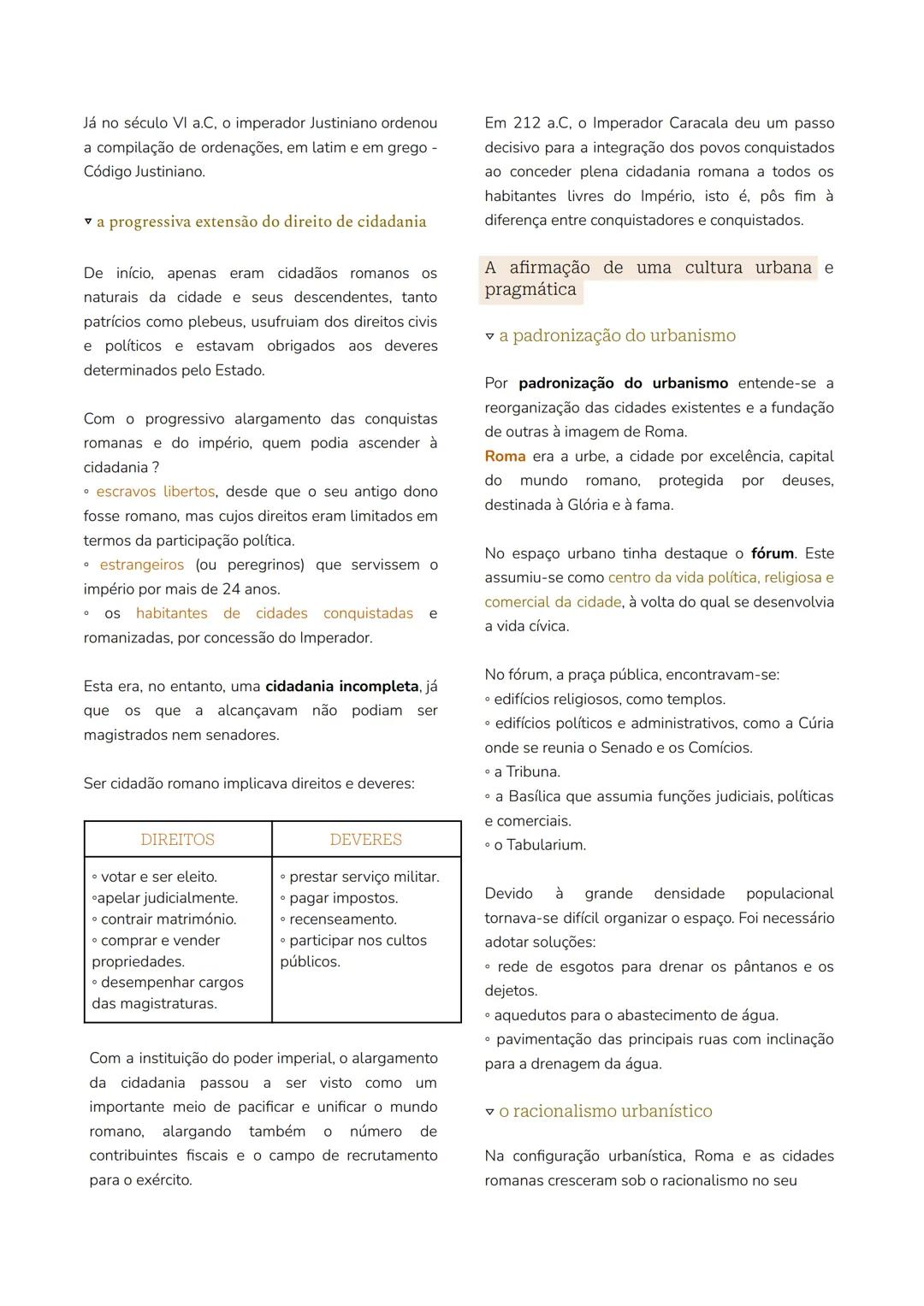 módulo 1
o modelo romano unidade 2
ROMA CIDADE ORDENADORA DE UM
IMPÉRIO URBANO
Foi através de Roma que se iniciou a expansão,
através de