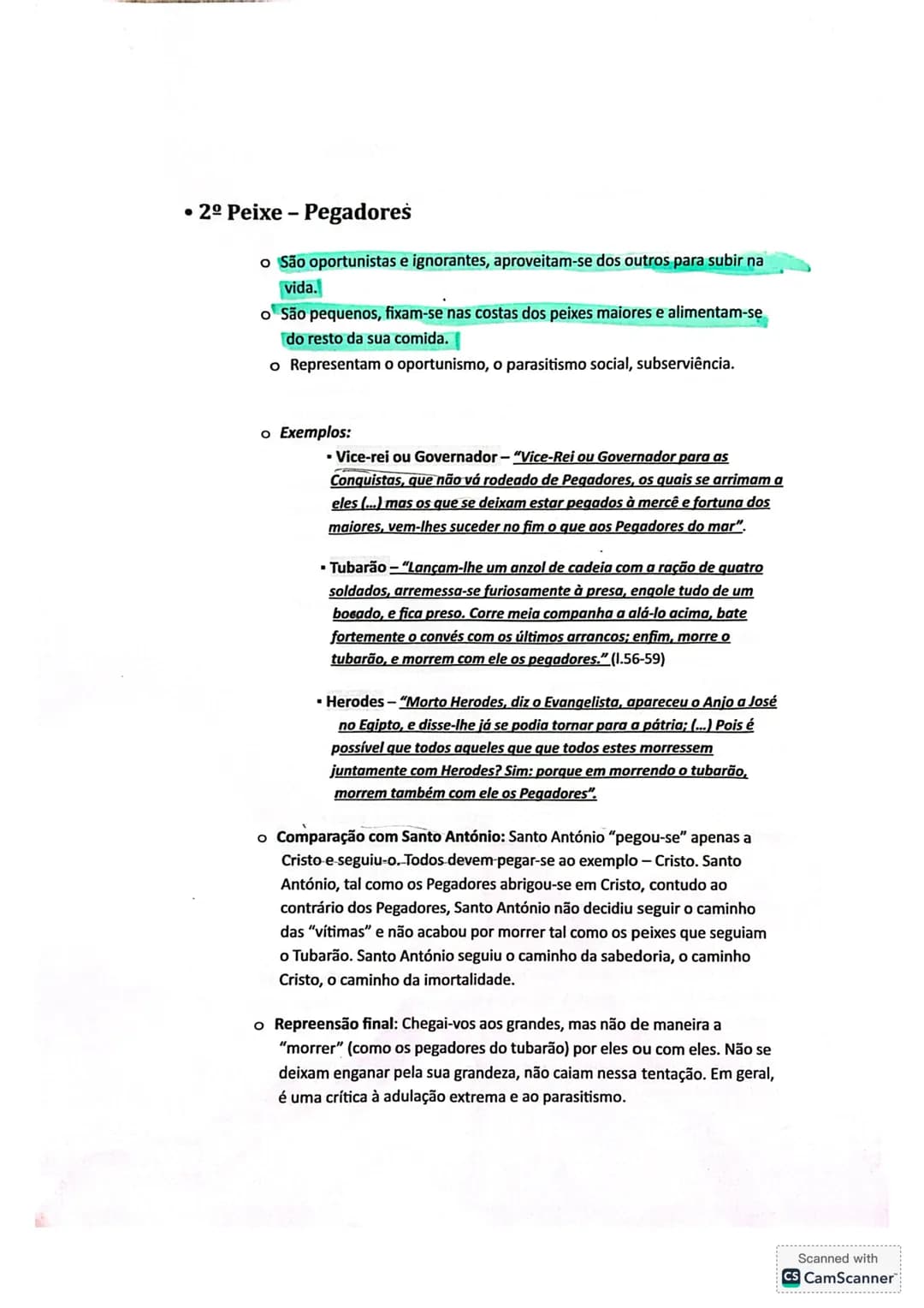 Capítulo V - A Repreensão aos peixes em particular
- 1º Peixe - Roncadores
o Os roncadores nunca estão calados, têm sempre muito que dizer