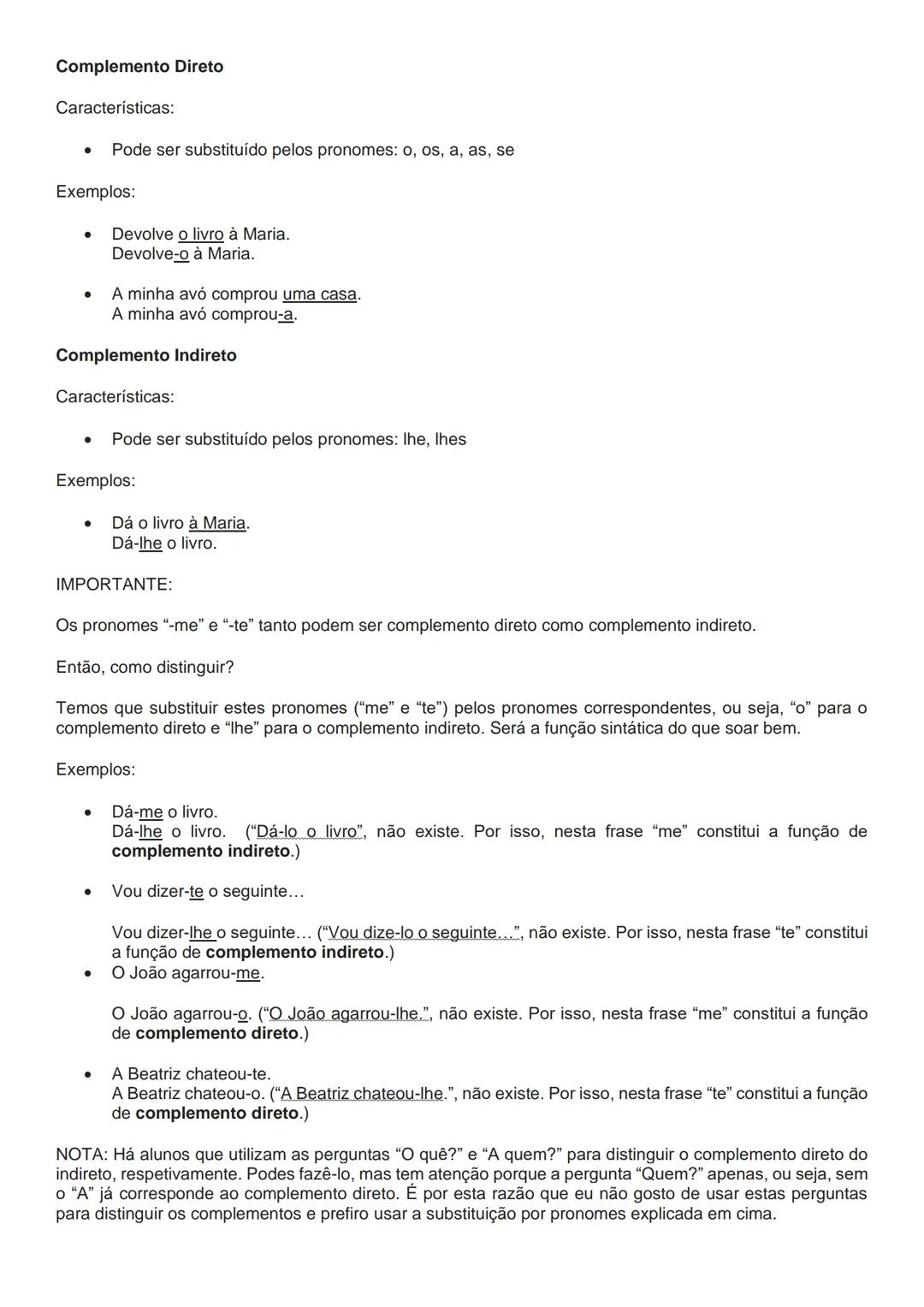 --- OCR Start ---
PORTUGUÊS
Ensino secundário
GRAMÁTICA
Funções Sintáticas
TODAS com características e exemplos
Sujeito
Vocativo
+ Nota
Modi