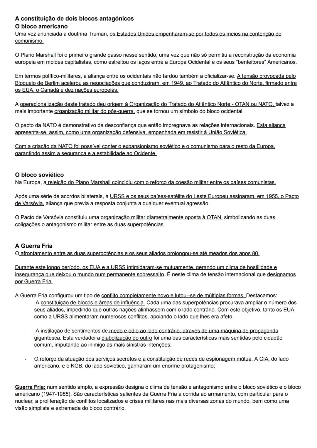 # Nascimento de uma nova ordem internacional:
A Segunda Guerra Mundial alterou de forma profunda o equilíbrio de forças nas relações interna