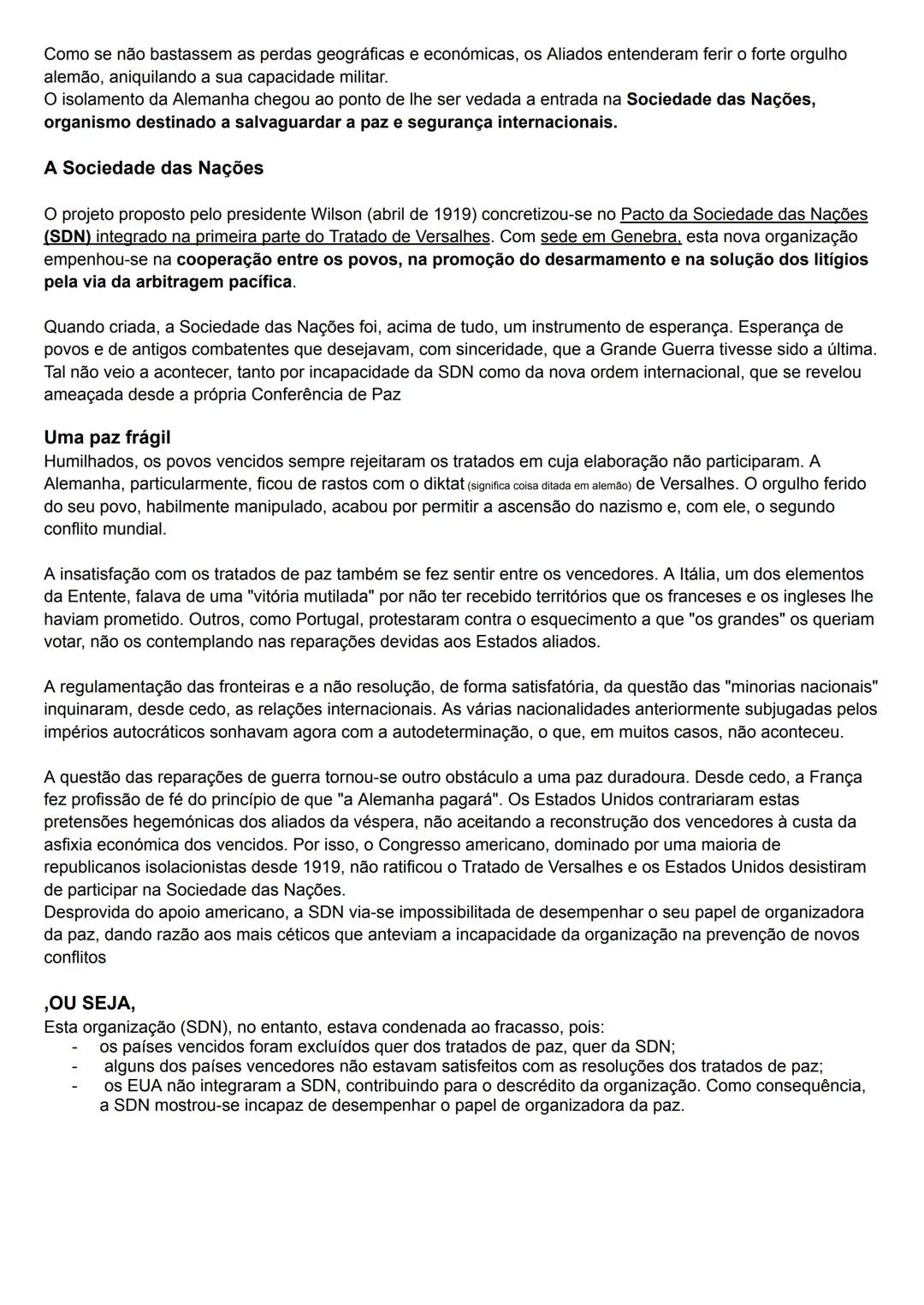 # A I Guerra Mundial - a rutura no panorama político europeu e mundial
No século XIX, em virtude do processo de industrialização e desenvol