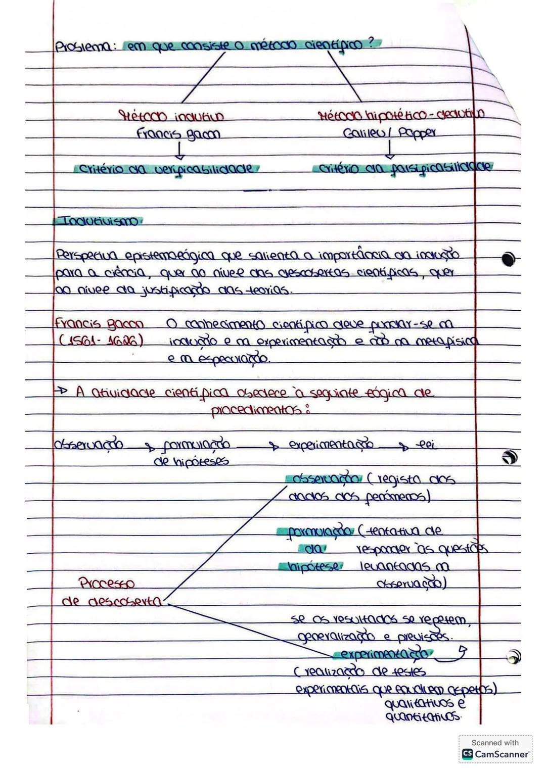 Fi-losopia
Filosopia da ciência
Disciplina que se ocupa dia replexão crítica sobre a ciência,
analisando os métodos cientificos e procuran