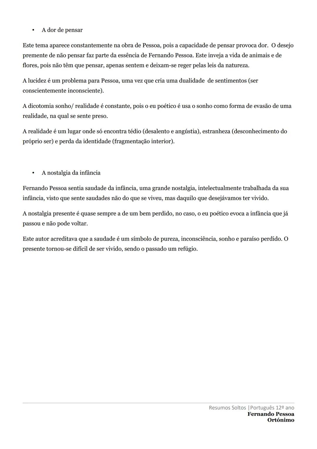 --- OCR Start ---
Fernando Pessoa
Fernando Pessoa é um dos grandes poetas portugueses, do final do século XIX e inicio do século XX. A
sua o