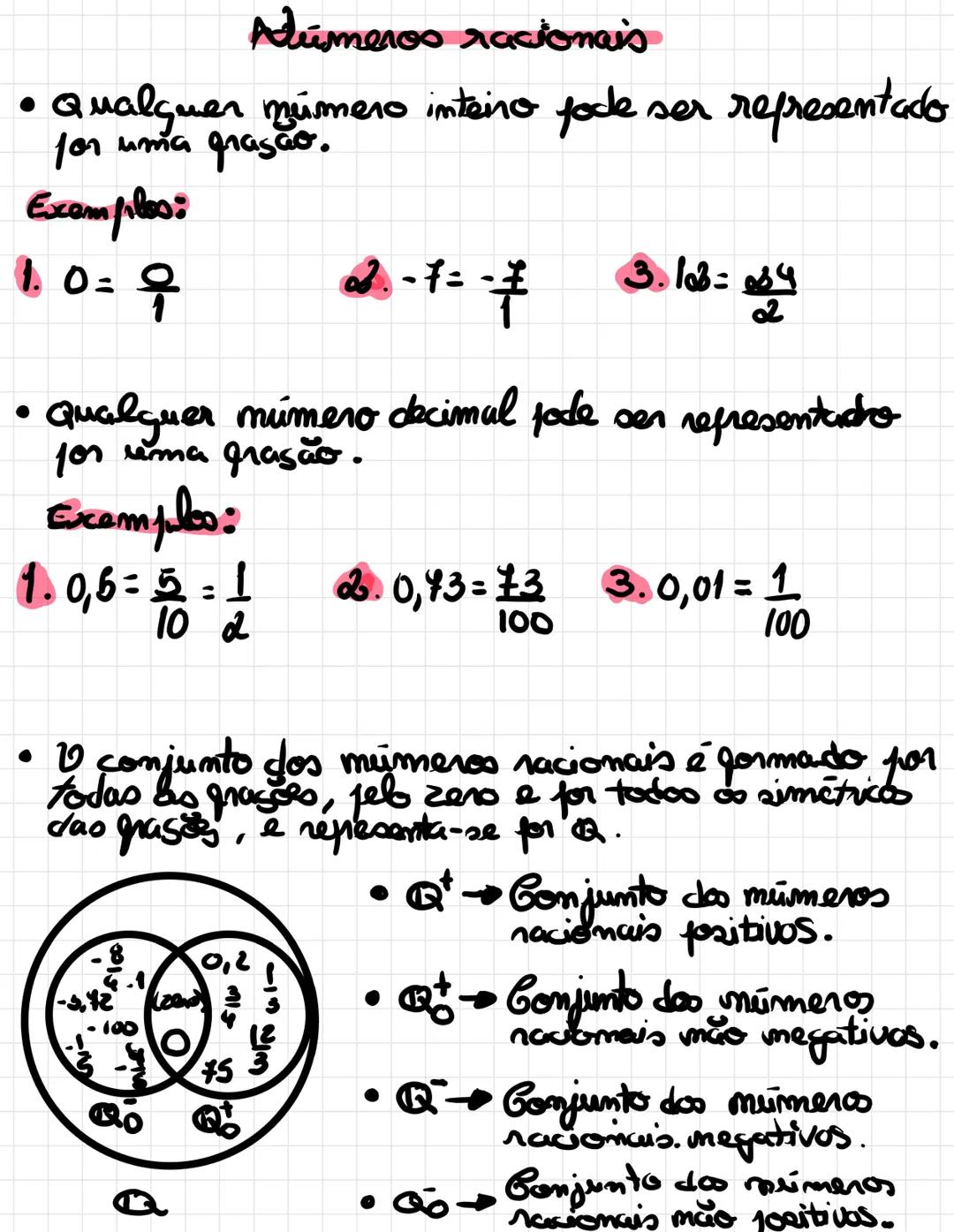 •
Números racionais
• Qualquer múmero inteiro pode ser representado
for uma grasão.
Examples:
1. 0 = 9
2. -7 = -7
3. 103 = 24
• qualquer mú