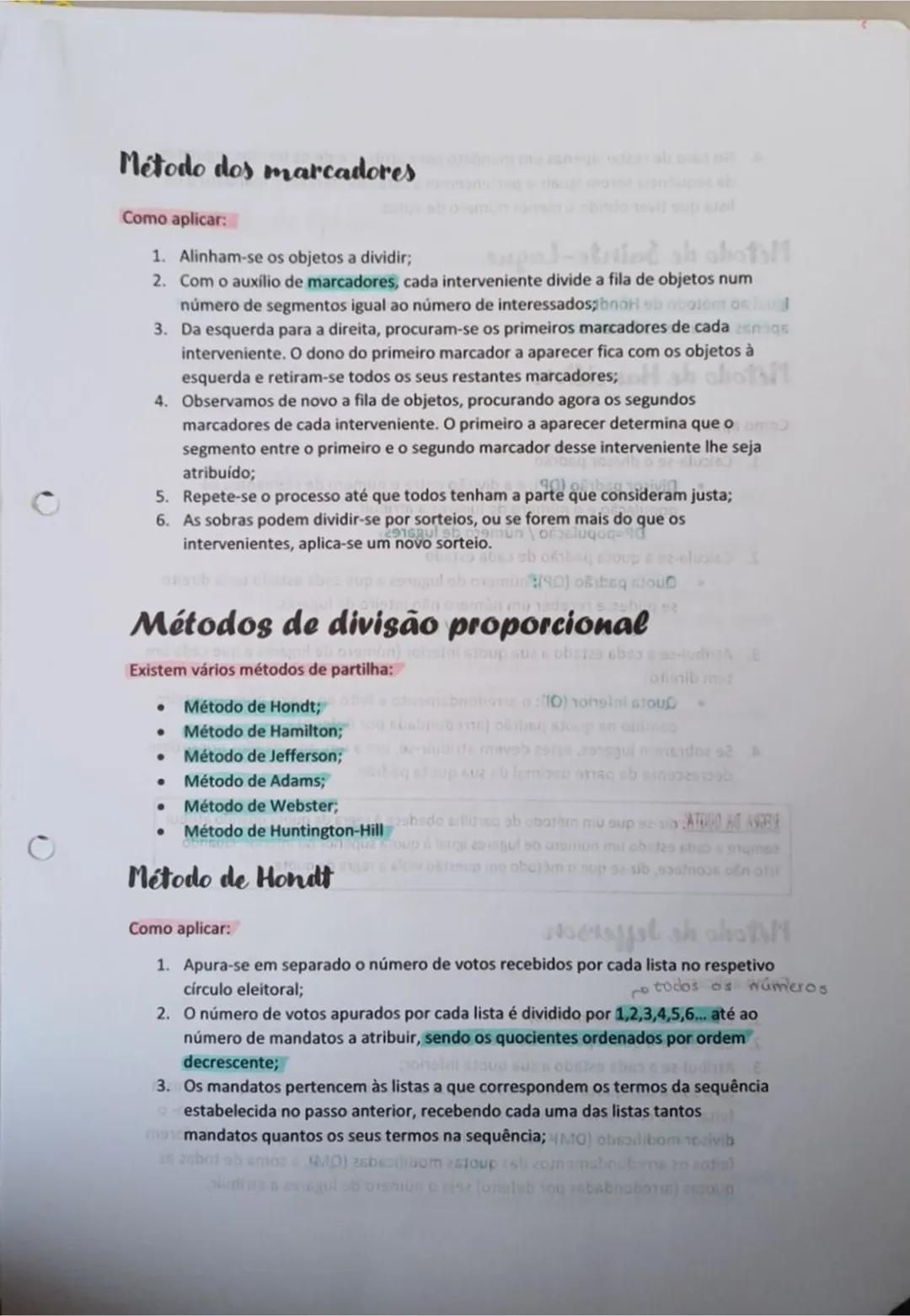 10º Ano
resumos # Teoria matemática das eleições
* Sistemas de votação
* Sistema majoritário
* Neste tipo de Sistema, podemos distinguir