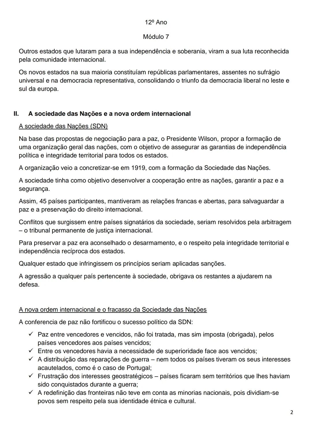 12° Ano
Módulo 7
Unidade 1
As transformações das primeiras décadas do século XX
Um novo equilíbrio global
Assinatura do armistício pela