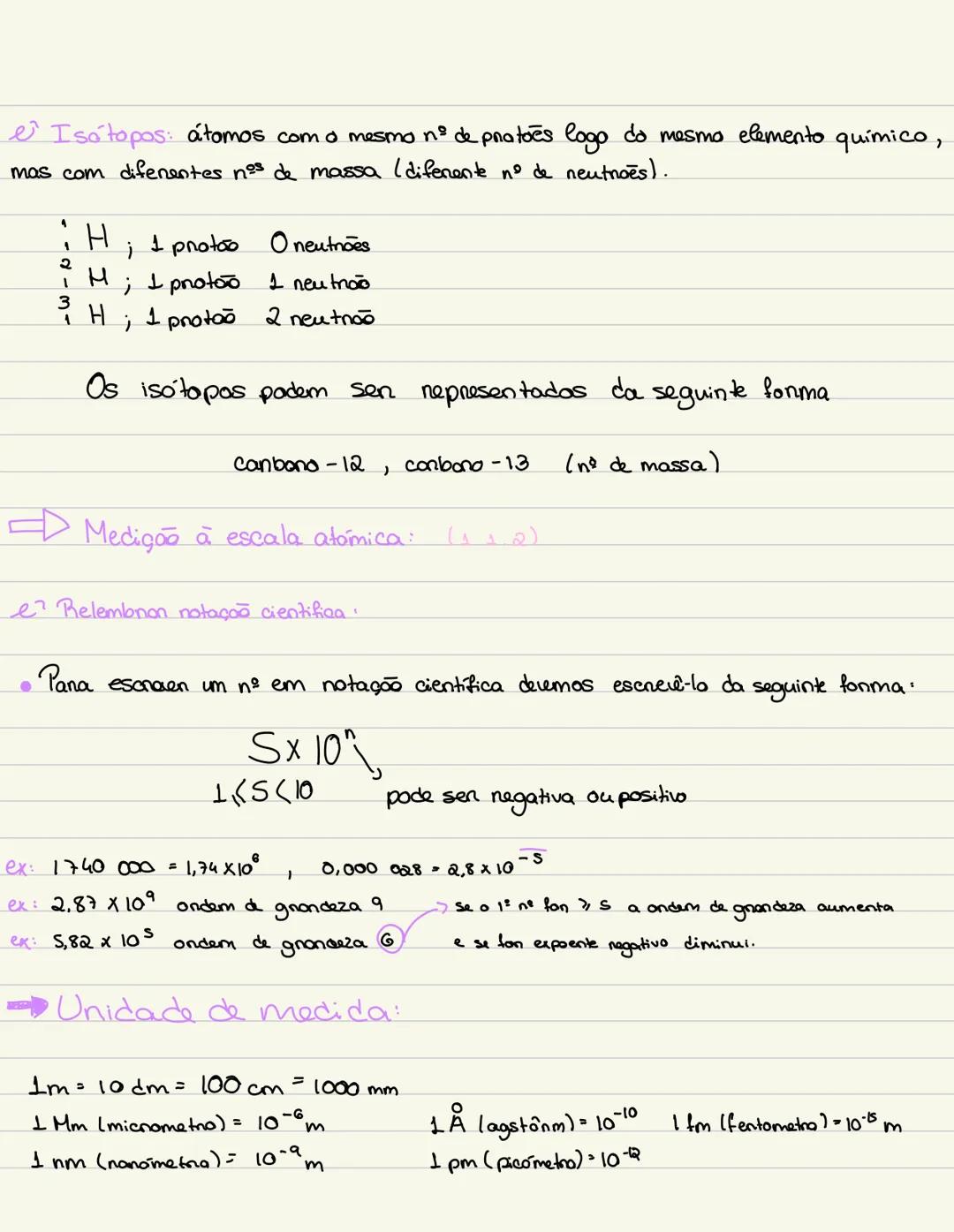 # Química:
Átomo: unidade estrutunal da materia (1.1.1) FAQ
são eletnicamente neutros
são constituidos pon particulos
(-) eletroes ficom