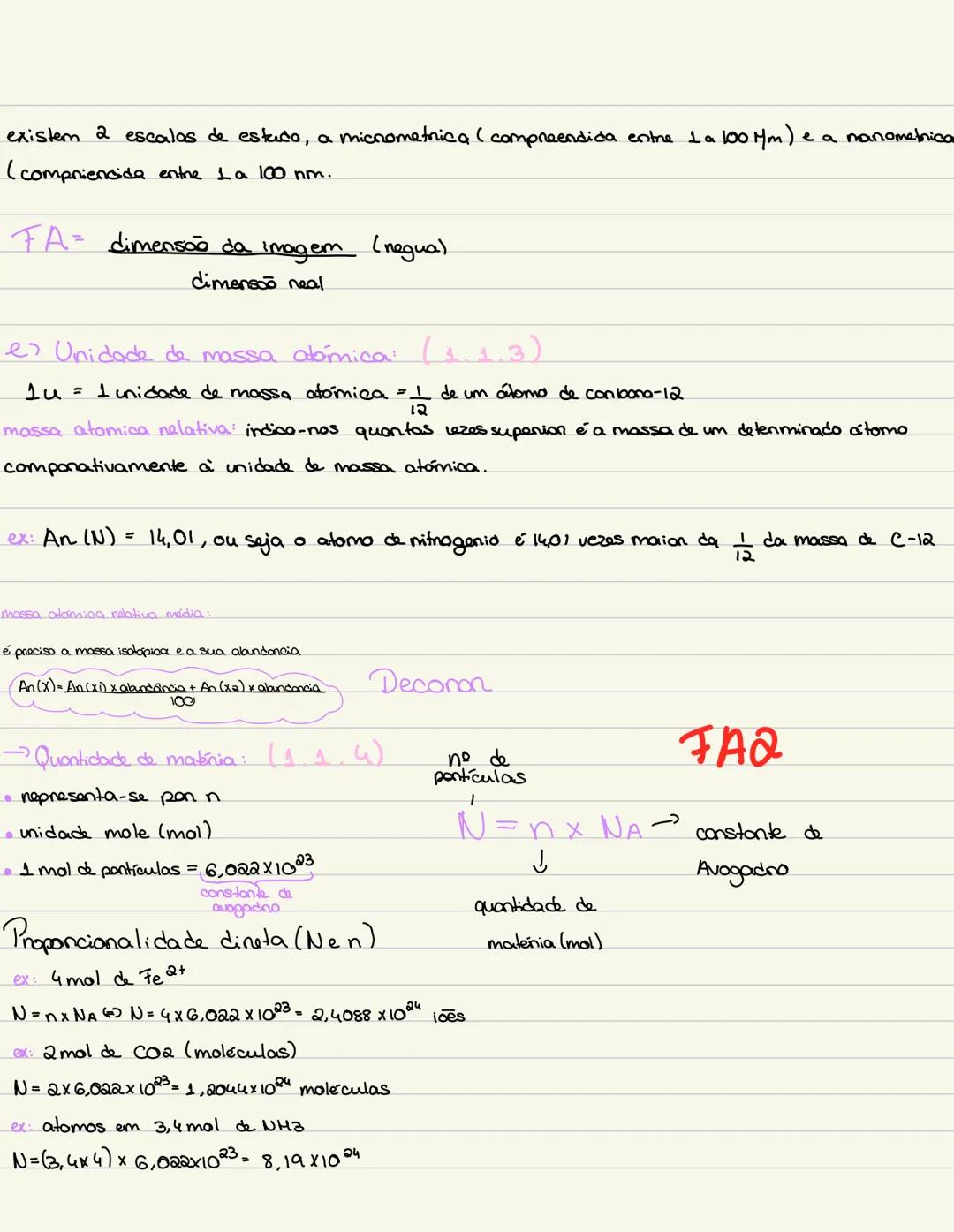 # Química:
Átomo: unidade estrutunal da materia (1.1.1) FAQ
são eletnicamente neutros
são constituidos pon particulos
(-) eletroes ficom