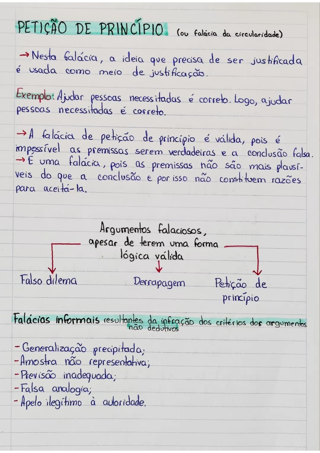 # FALÁCIAS INFORMAIS
FALÁCIA da DERRAPAGEM
(ou bola de neve)
→É um argumento que diz que uma certa propsição
é inaceitável porque conduz a