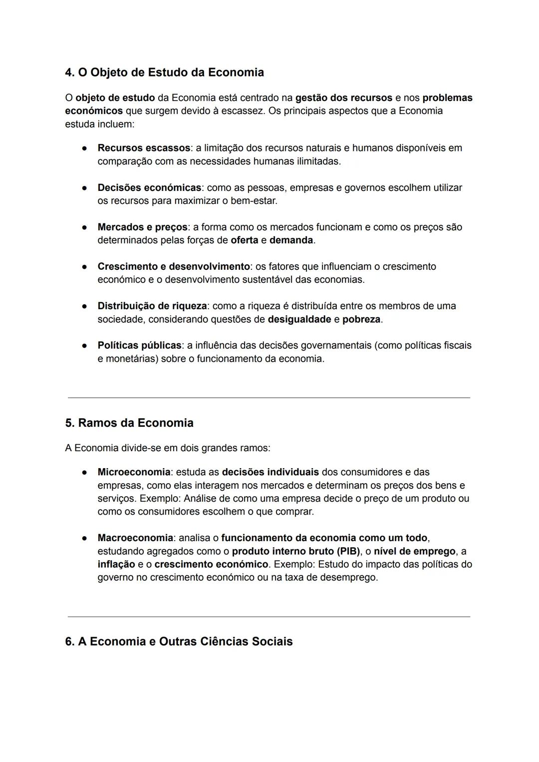 # Resumo: A Economia como Ciência - Objeto de Estudo
Economia A - 10.º Ano
## 1. O que é a Economia?
A Economia é uma ciência social que