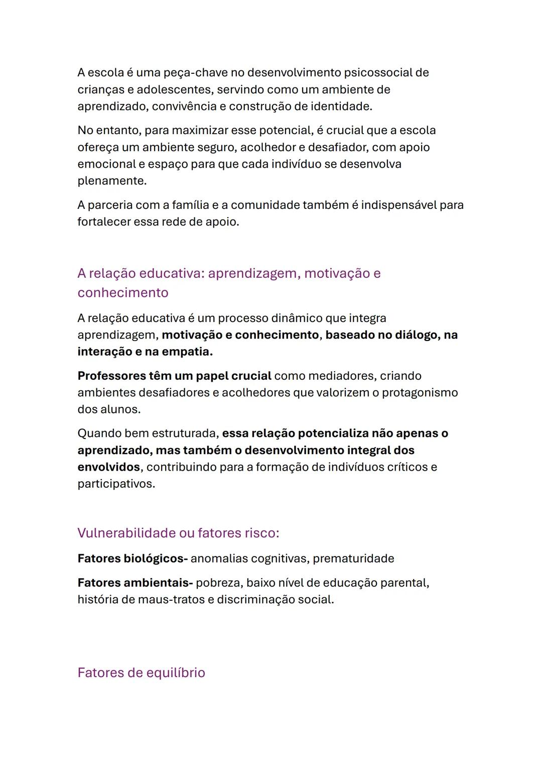 # Resumo de psicologia
Desenvolvimento humano
É o conjunto de mudanças recíprocas entre os diversos individuais em
contexto em que interag