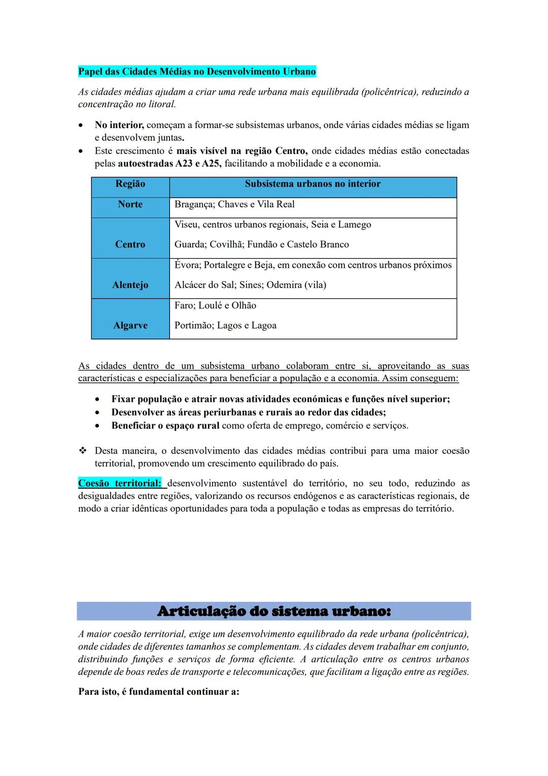 # A qualidade de vida urbana:
A qualidade de vida urbana, depende da capacidade de resposta às necessidades da população,
tais como:
* S