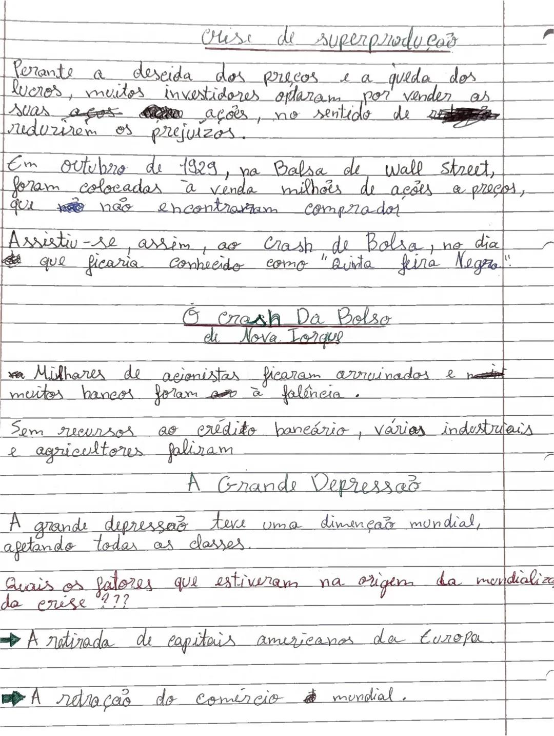 As dificuldades económicas
dos anos 30
A grande depressão
dos anos 30
- Nos primeiros anos da decada de 1920, os EUA
viveram um período de g