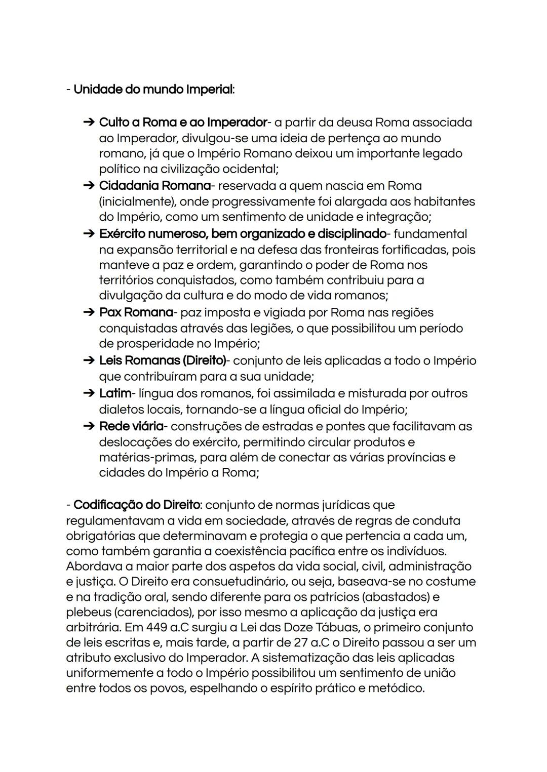 10° ano:
Raízes mediterrânicas da civilização europeia - cidade, cidadania e
império na Antiguidade Clássica
Modelo Romano:
- A 753 a.C é f