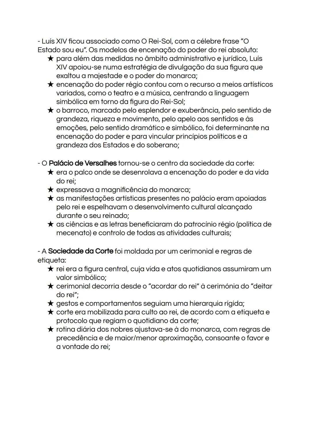 11° ano:
A Europa nos séculos XVII e XVIII - sociedade, poder e dinâmicas
coloniais
Antigo Regime:
- O Antigo Regime (séc.XVI/XVIII) está a