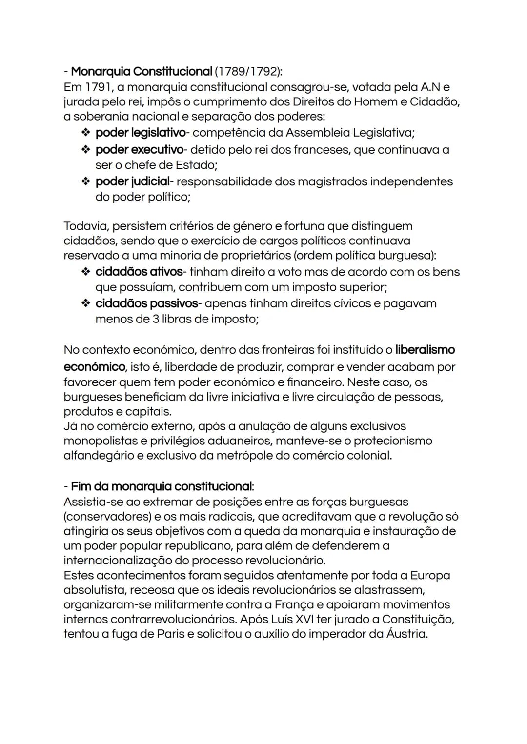 11° ano (2):
O liberalismo - ideologia e revolução, modelos e práticas nos séculos
XVIII e XIX
Revolução Francesa
A Revolução Francesa re