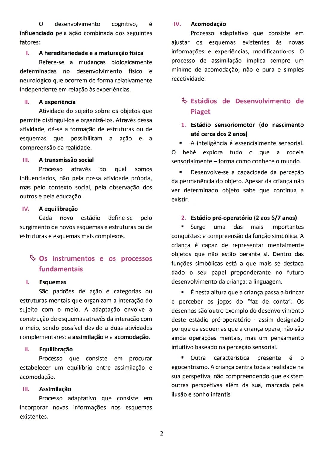# PSICOLOGIA B – TESTE
# O comportamentalismo e o interacionismo
JEAN PIAGET
"Nascemos programados para aprender na interação com o meio"