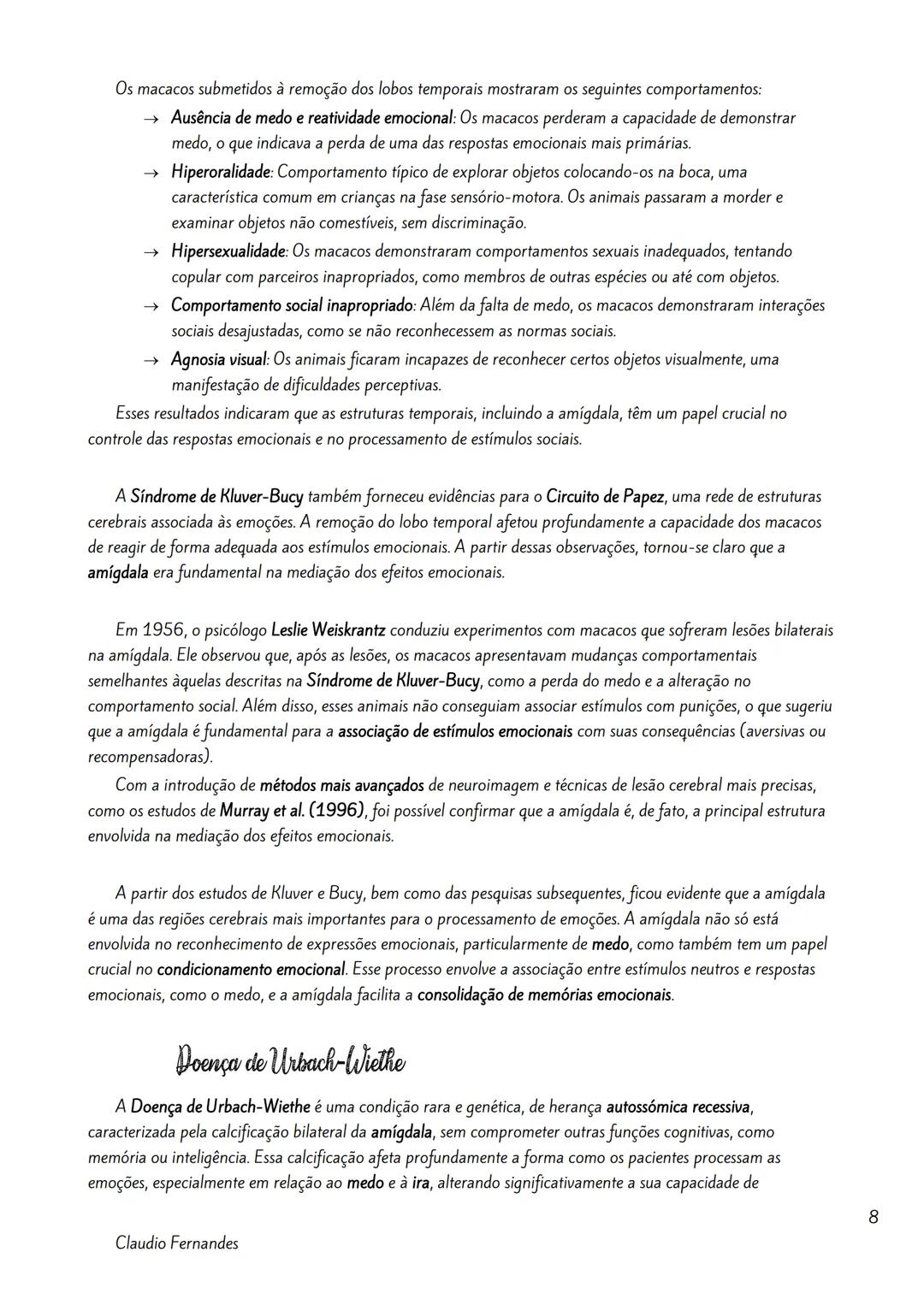 --- OCR Start ---
Bases neurobiológicas das emoções
Índice
Neuroanatomia Funcional da Emoção.
2
Amigdala
2
As Emoções e a Formulação do Circ