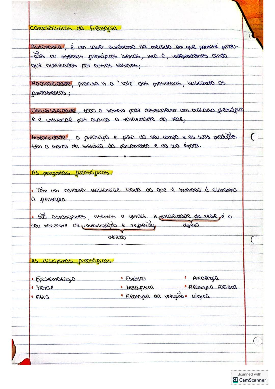 # 1
Filosopia
Introdução à atividade pilosopica
Filosofia é a junção de duas parauras que significam amor à
sabedoria;
A Filosofia apare