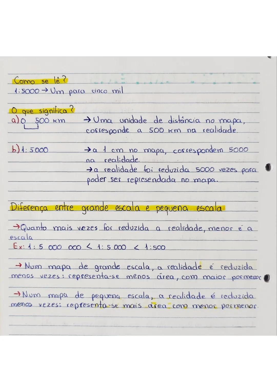 --- OCR Start ---
Escala do mapa: número de vezes que a
reduzida
realidade tem de ser
para poder ser representada no mapa.
TIPOS DE ESCALA
E