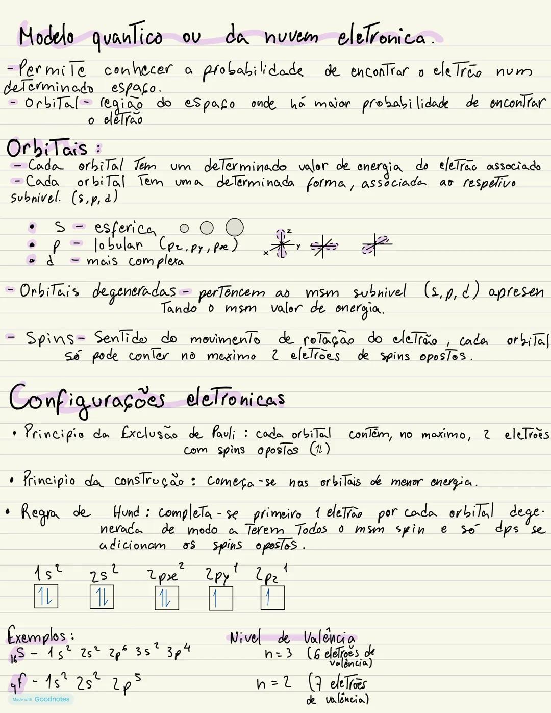 # Química 10° ano
1) Massa e Tamanho dos átomos.
Submultiplos do metro : Micro (M)-10°/Nano (n)-10/Pico (p)-10-13/A-1010
Átomo [
núcleo