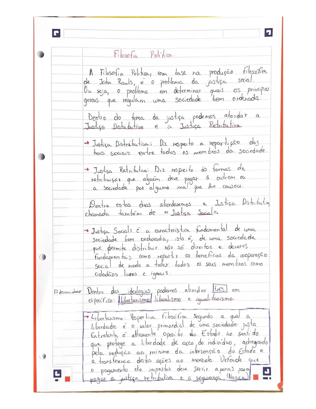 Filosofia Politica.
A Filosofia Politica, com. base na produção filosófica
de John Rawls, e o problema da justiça social.
Ou seja, • proble