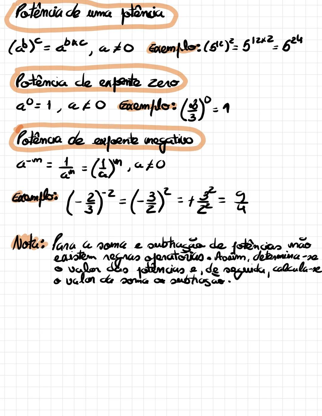 # Potencias de expente inteiro
# Multifplicação de potências
- Com a mesma base: $a^{n} imes a^{m}=a^{n+m}$
- Exemplo: $a2^{-3} imes a3^{