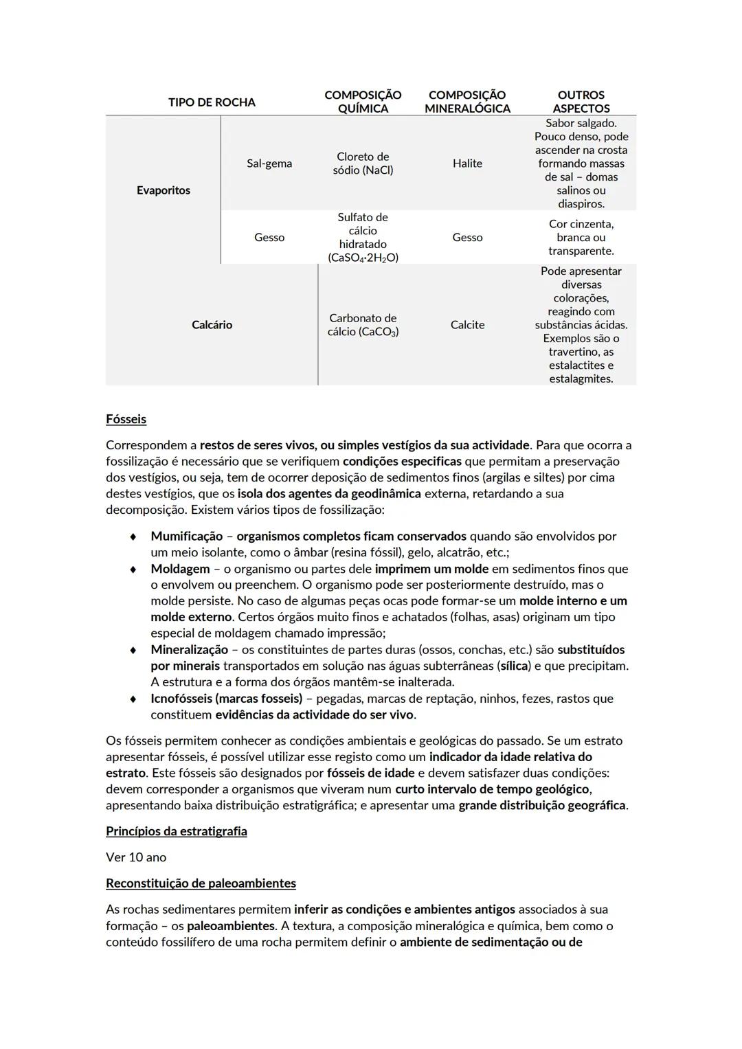 # Sedimentação e rochas sedimentares
As rochas sedimentares formam-se à superfície terrestre, ou nas suas proximidades, a partir de rochas
