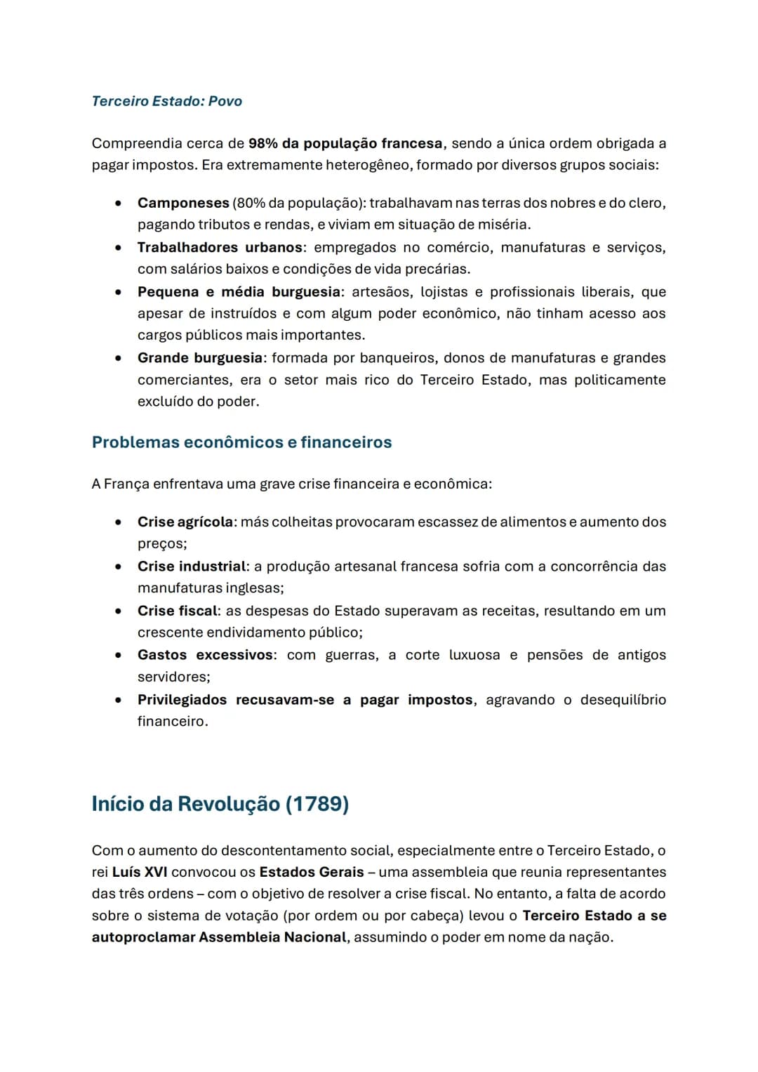 Contexto:
Política
Revolução Francesa
A França vivia sob um regime de monarquia absoluta, em que o rei concentrava todos os
poderes e gov