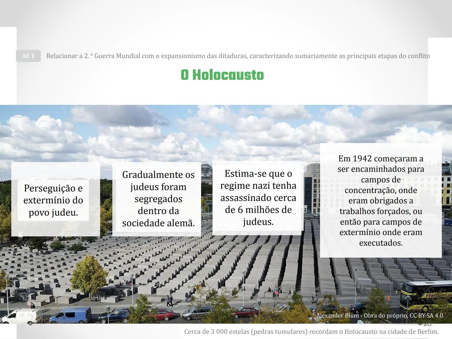# 2.ª Guerra Mundial
1939-1945 # Os antecedentes da 2.ª Guerra Mundial
AE 1 Relacionar a 2.ª Guerra Mundial com o expansionismo das ditad