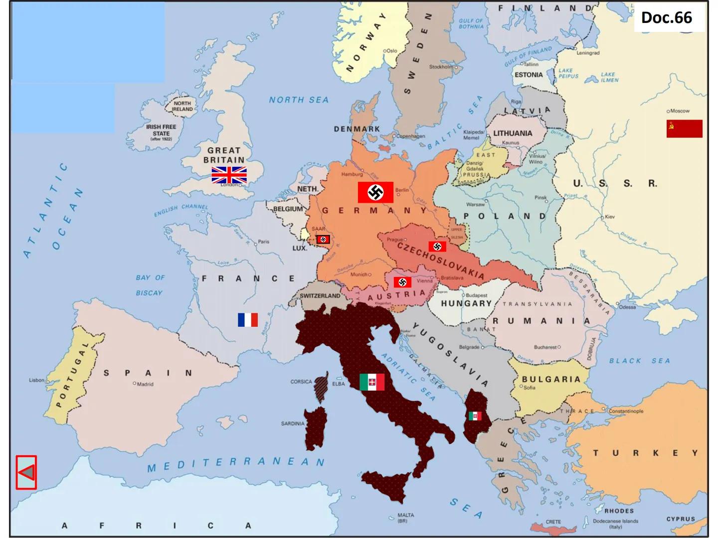 # 2.ª Guerra Mundial
1939-1945 # Os antecedentes da 2.ª Guerra Mundial
AE 1 Relacionar a 2.ª Guerra Mundial com o expansionismo das ditad