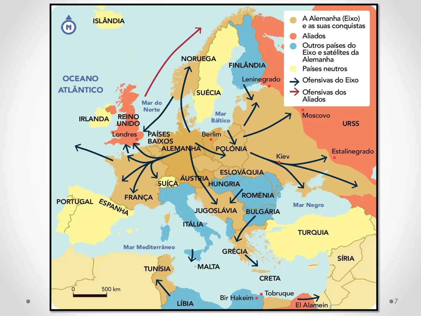 # 2.ª Guerra Mundial
1939-1945 # Os antecedentes da 2.ª Guerra Mundial
AE 1 Relacionar a 2.ª Guerra Mundial com o expansionismo das ditad