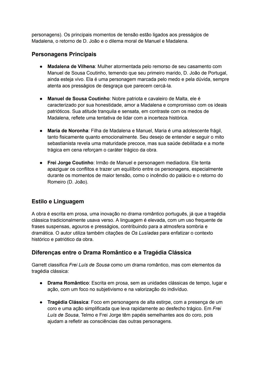 # Frei Luís de Sousa
Frei Luís de Sousa é uma obra escrita por Almeida Garrett, marcada pela fusão do drama
romântico com elementos da trag