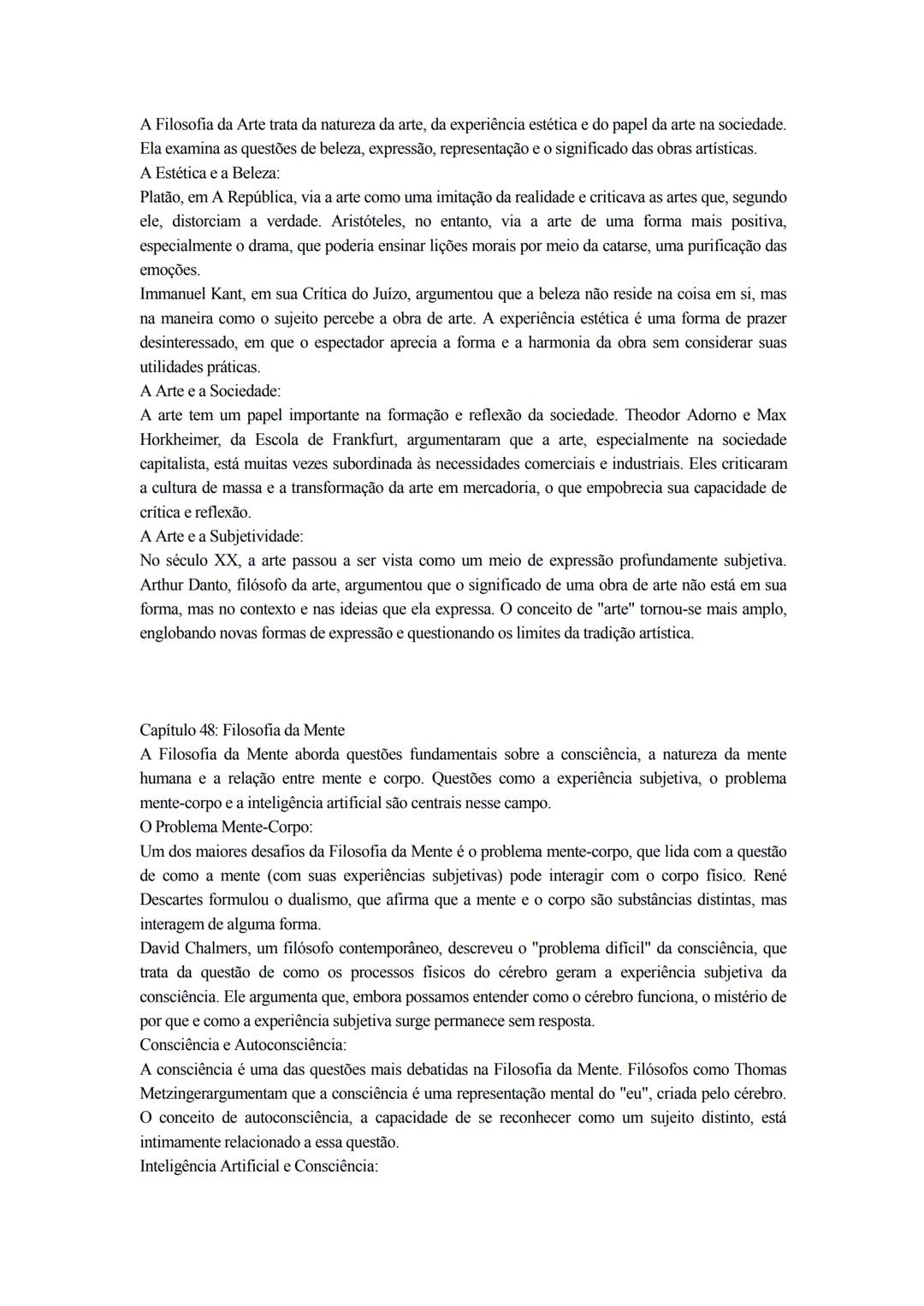 # Resumo Detalhado de Filosofia 10.° Ano
Capítulo 1: O que é a Filosofia
A Filosofia é uma forma especial de pensar. Não se limita a aceit