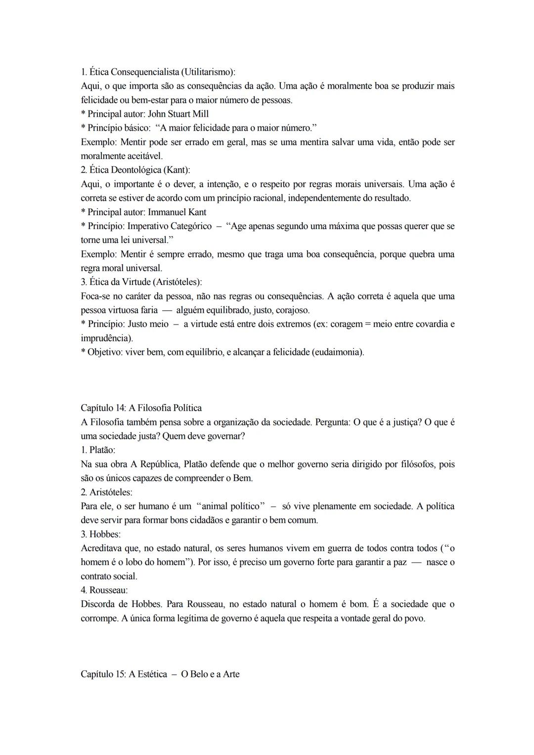# Resumo Detalhado de Filosofia 10.° Ano
Capítulo 1: O que é a Filosofia
A Filosofia é uma forma especial de pensar. Não se limita a aceit
