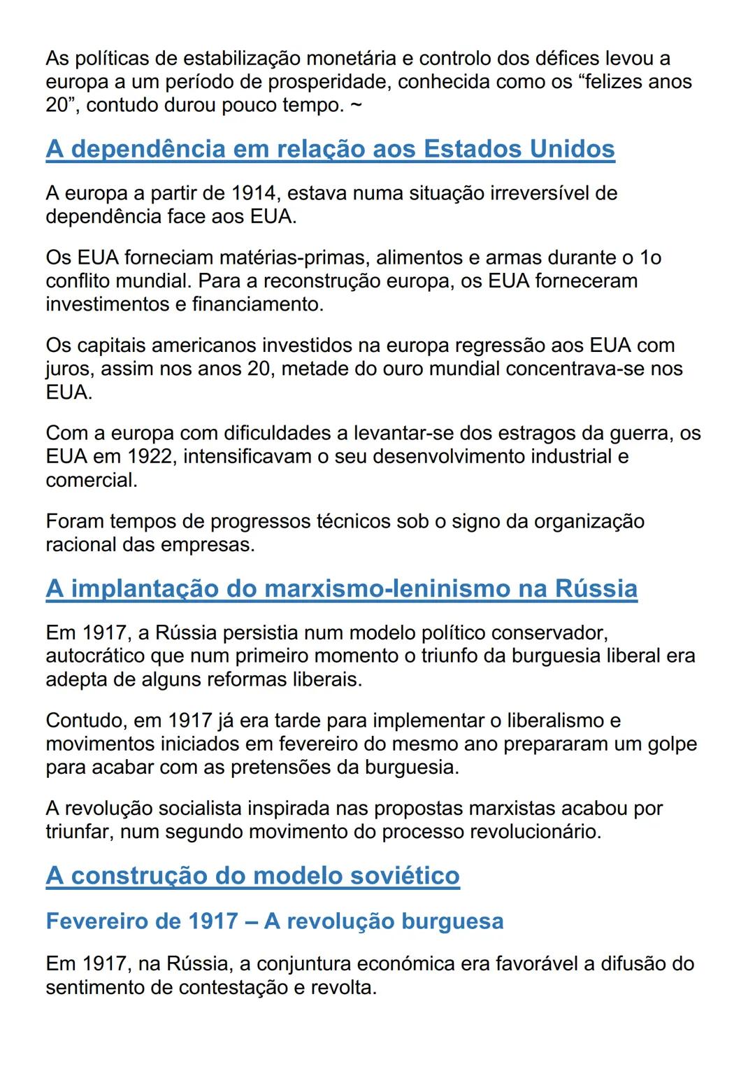 # AS TRANSFORMAÇÕES DAS PRIMEIRAS
# DÉCADAS DO SÉCULO XX
Um novo equilíbrio global
Assinatura do armistício pela Alemanha a 11 de novembro