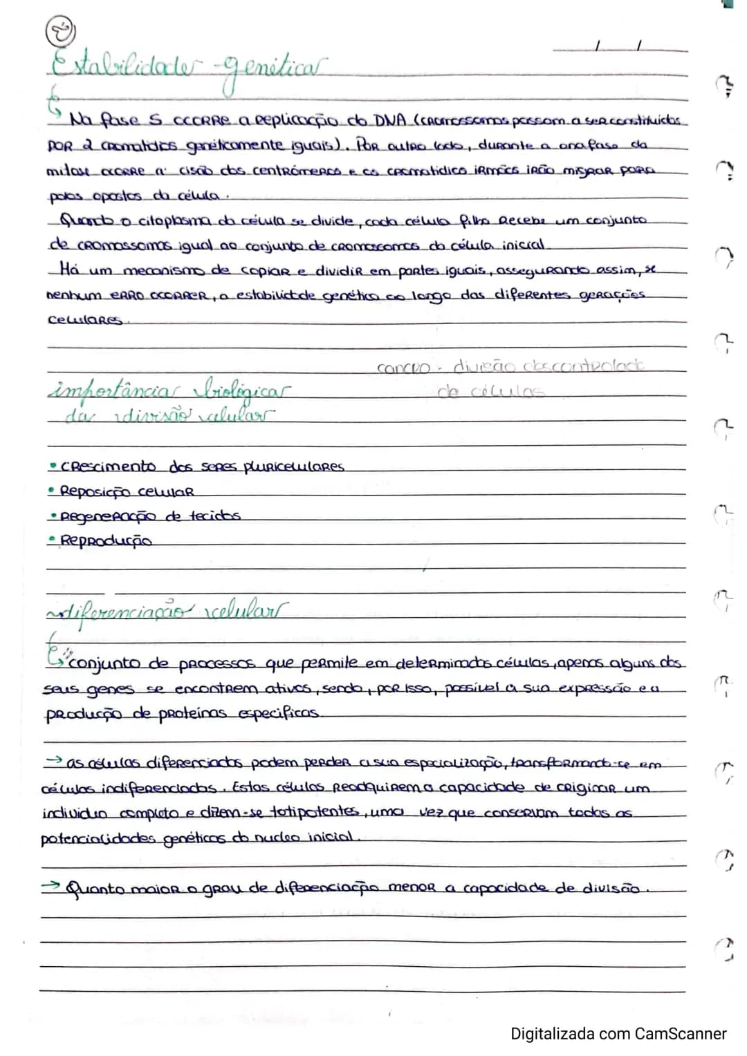 Resumos de Biologia 11° ano – página 10