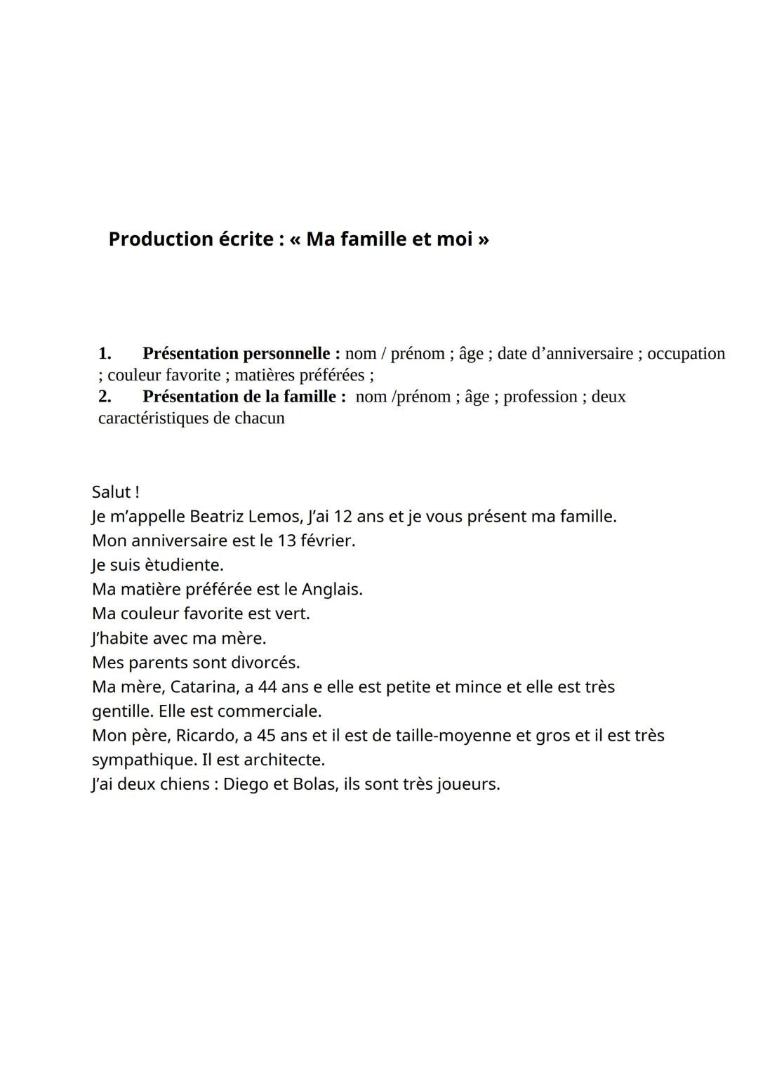 # Français
Vocabulaire
Les membres de la famille :
Mes grand-parents
(avós)
Ma grand-mère (avó)
Mon grand-père (avô)
Ma mère (mãe)
Mon pè