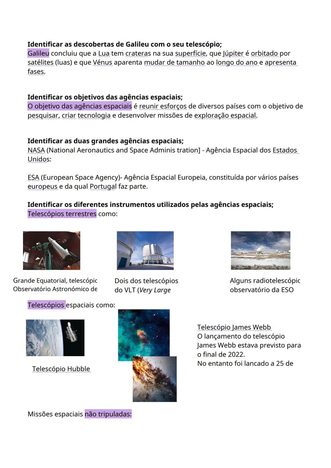 # Objetivos de Físico-Química 1
# Reconhecer a noção de Universo;
Na astronomia, o **Universo** corresponde ao conjunto de toda a matéria e