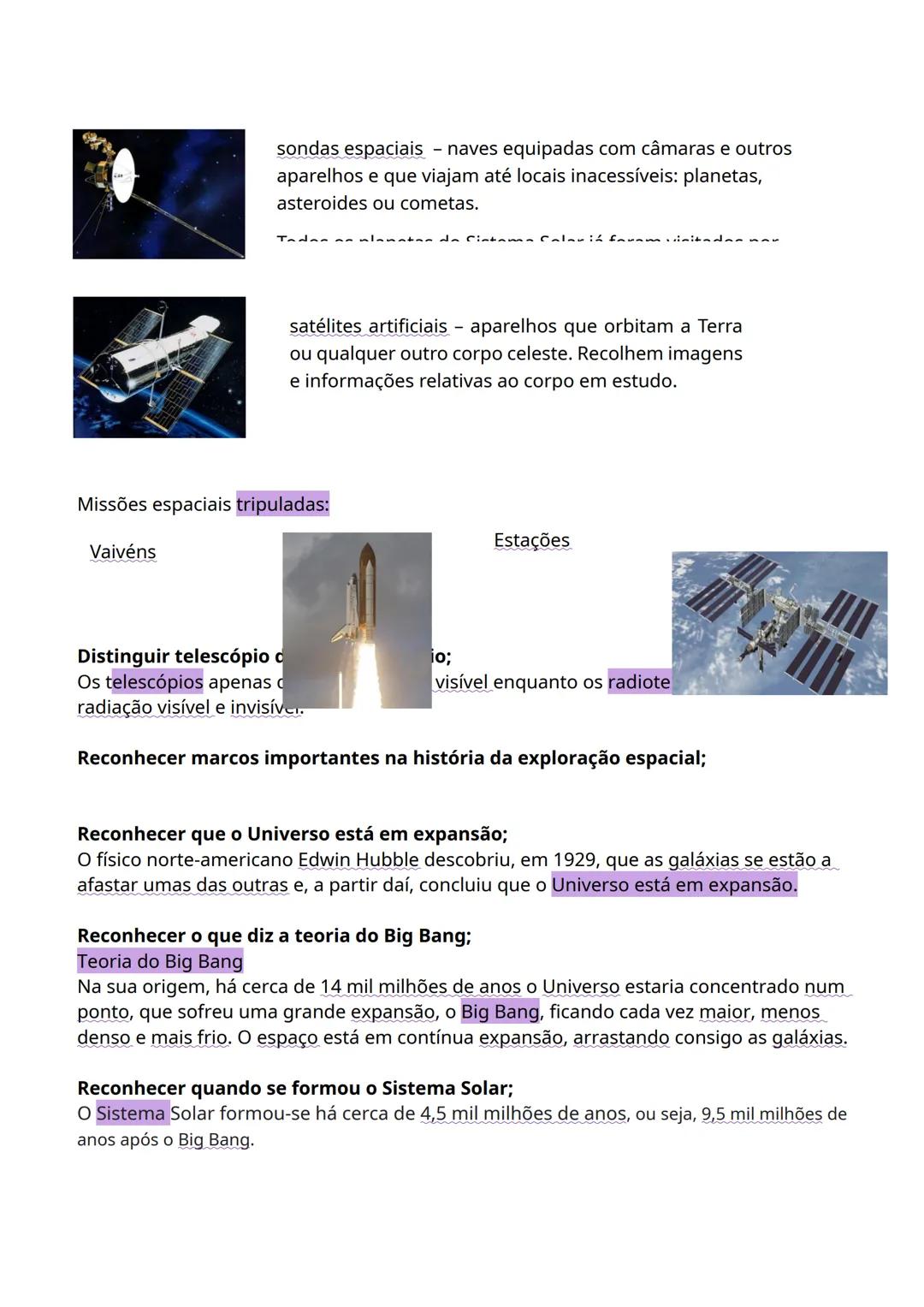 # Objetivos de Físico-Química 1
# Reconhecer a noção de Universo;
Na astronomia, o **Universo** corresponde ao conjunto de toda a matéria e