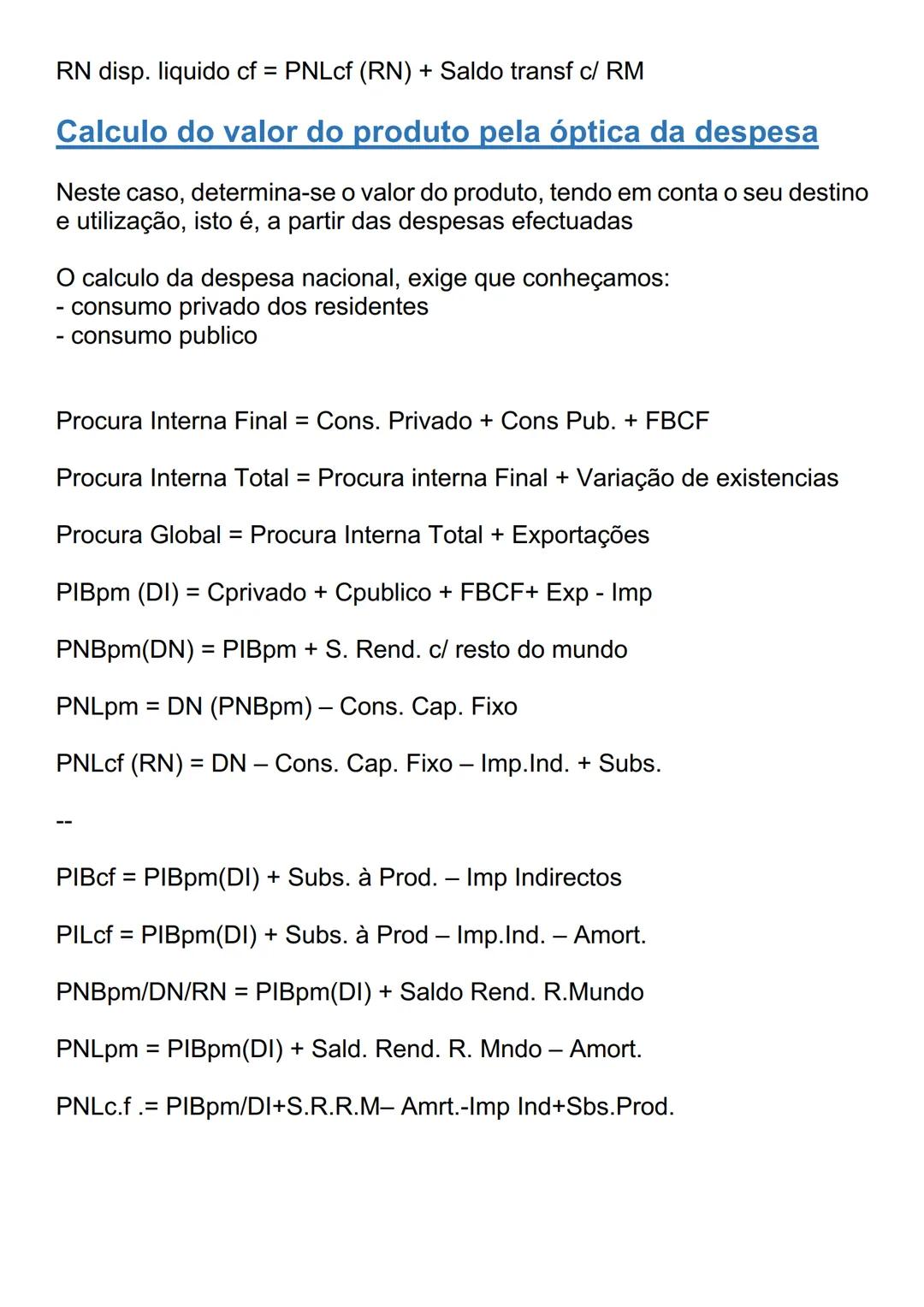 # A CONTABLIDADE NACIONAL
## Noção de Contabilidade Nacional
Contabilidade nacional - Conjunto de operações que se executam no
sentido de