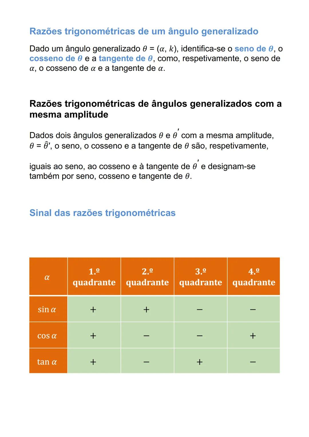 # TRIGNOMETRIA E FUNÇÕES
TRIGNOMÉTRICAS
Extensão da trigonometria a ângulos retos e
obtusos e resolução de triângulos
Razões trigonométric