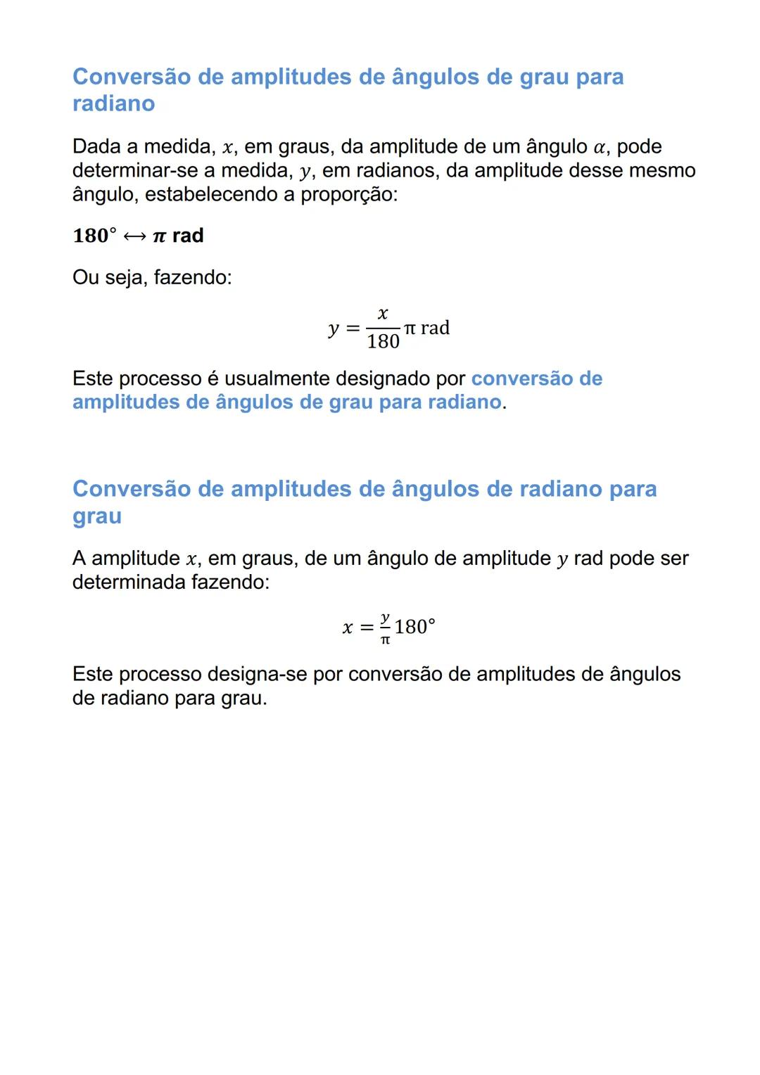 # TRIGNOMETRIA E FUNÇÕES
TRIGNOMÉTRICAS
Extensão da trigonometria a ângulos retos e
obtusos e resolução de triângulos
Razões trigonométric